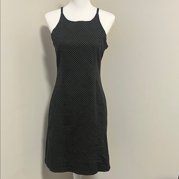 Cyle & Chloe Dresses & Skirts - Black Polka Dot Dress with Keyhole Back